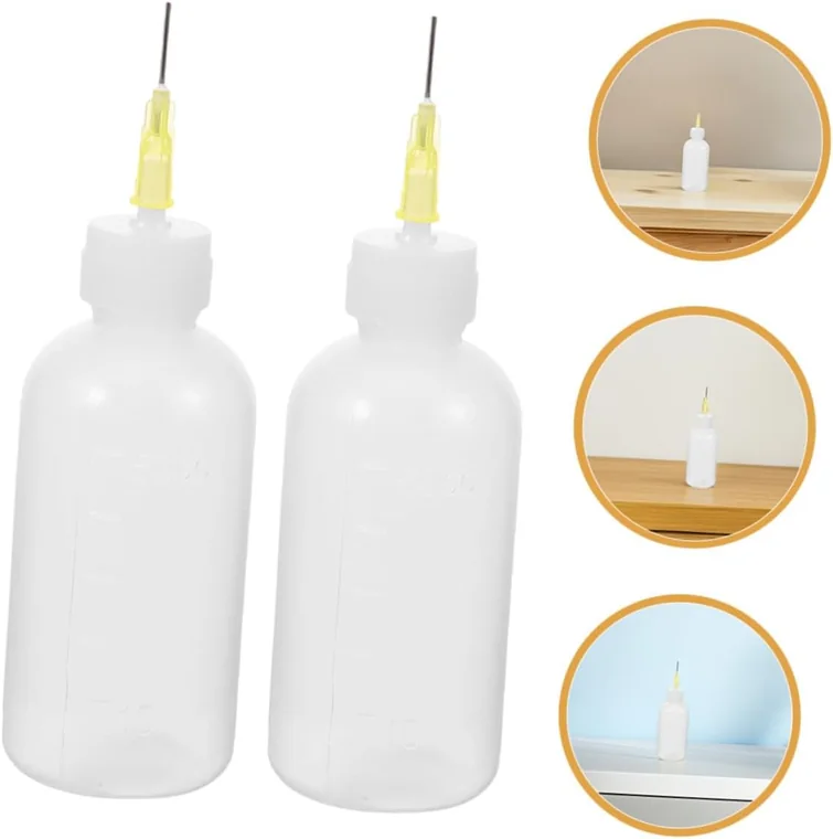 Squeeze bottles with fine tips