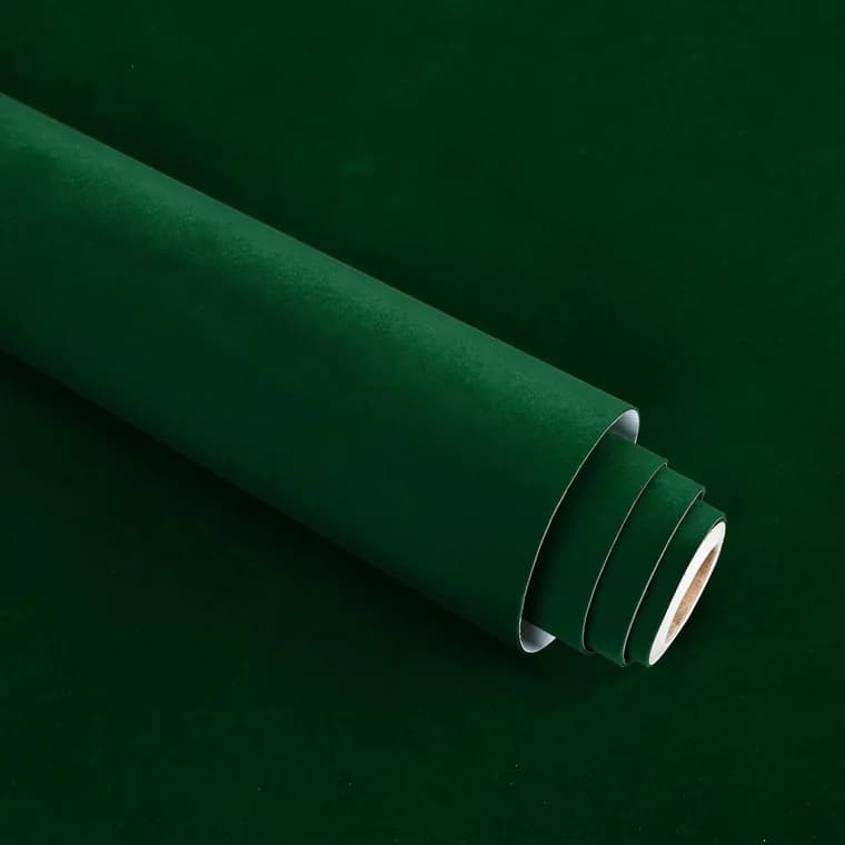 Self-adhesive velvet paper